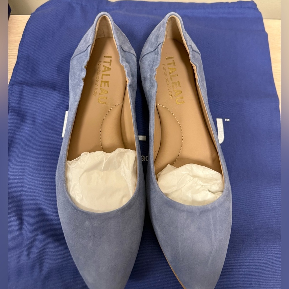 Italeau Mara Celeste Flexcam Ballet Flat, NWT, Size 36.5 (6) - Picture 6 of 8
